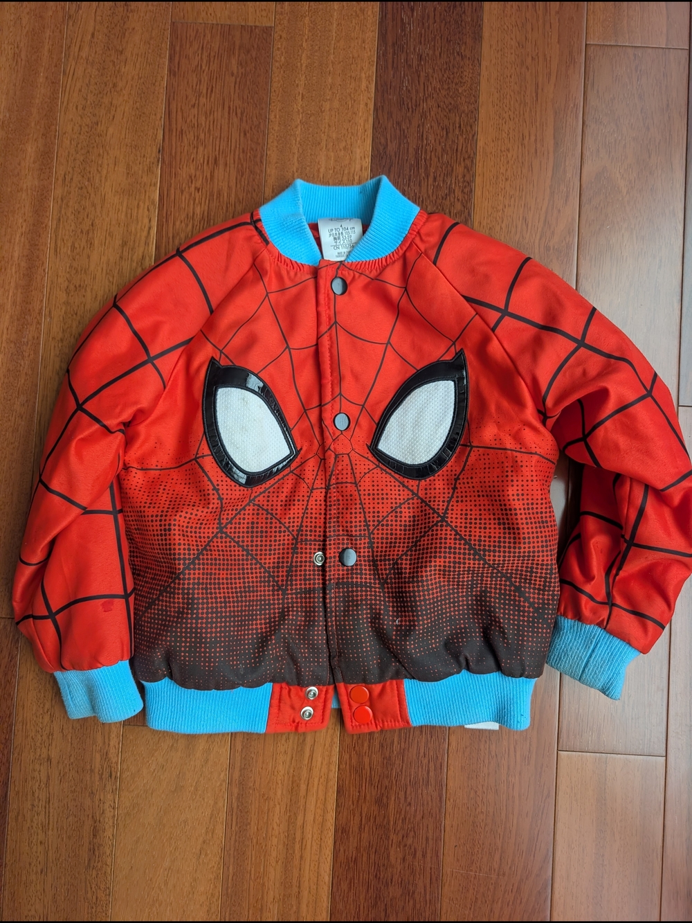 Kids Red Spiderman Web Bomber Costume Jacket